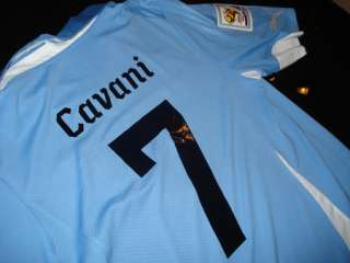 Cavani Puma Authentic Uruguay Jersey (South Africa 2010 World Cup 