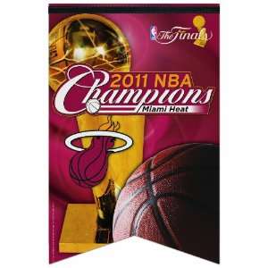  NBA Miami Heat 2011 World Champions Premium Felt Banner 17 
