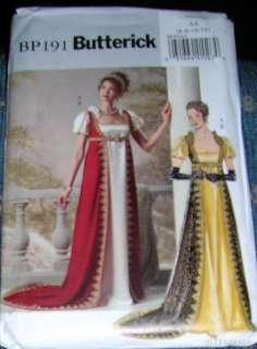 OOP Josephine Gown & Robe Costume Pattern Historical Renaissance Dress 