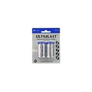   NABC UltraLast ULHD2C Zinc Chloride Heavy Duty Batteries Electronics