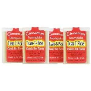 CINNAMON TOOTHPICKS Taste T Picks 4 75ct Grocery & Gourmet Food