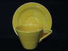 Homer Laughlin Harlequin Cup & Saucer Yellow  