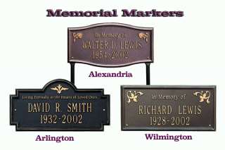 Our durable and beautiful Memorial Markers offer a thoughtful way to 