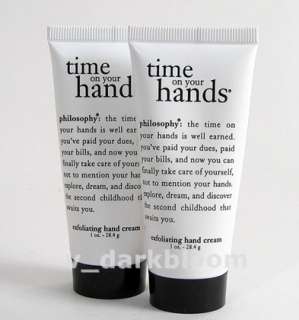 PHILOSOPHY *TIME ON YOUR HANDS EXFOLIATING HAND CREAM  