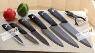 Chef Kitchen Cutlery BLACK Advanced Ceramic knife Choice 3 4 5 6 7 