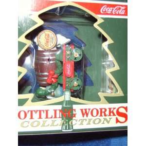  Coca Cola Bottling Works Ornamnet Elf on a Wagon with 
