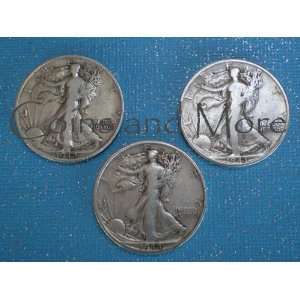   Dollar 3 CoinLot 1942 1943 1944 90% Silver Coins in Air Tite Capsule