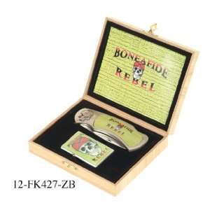 New Collectible Knife and Lighter Gift Pirate Skull 
