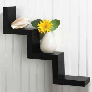   zig zag wall shelf will be a handsome addition to any wall decor