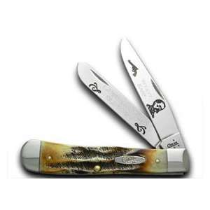   XX Collectors Wyatt Earp 1/600 Trapper Bone Stag Pocket Knife Knives