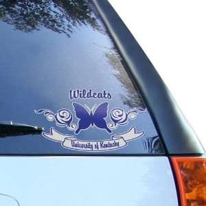 com NCAA Kentucky Wildcats Royal Blue White 10 Butterfly Car Decal 