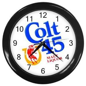 Colt 45 Malt Liquor Logo New Wall Clock Size 10 