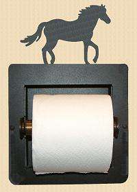 Horse Design Toilet Paper Holder   Recessed