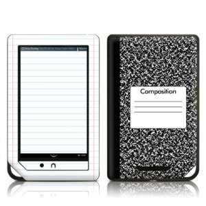 Composition Notebook Design Protective Decal Skin Sticker for Barnes 