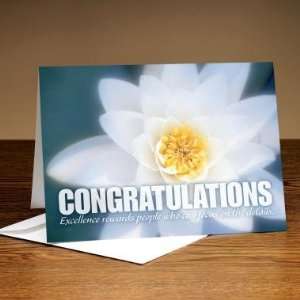  Successories Congratulations White Flower 25 Pack Greeting 