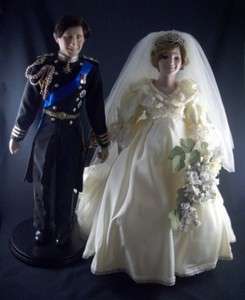 Danbury Mint Charles & Princess Diana Wedding Dolls  
