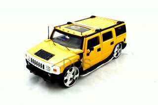 Jada 2003 Hummer H2 Yellow 1/24 Diecast Car  