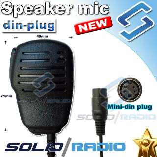 Din Plug Speaker Mic for KG UVD1P PX 777 PX 888 TG UV  