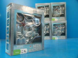 Metal Madness Puzzle lot Puzzles Brain Teaser Disentanglement  