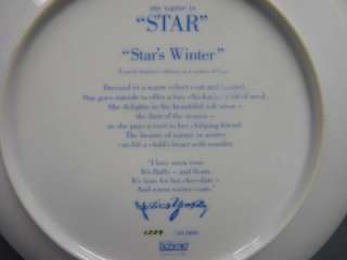 Schmid Jessica Zemsky Stars Winter Collectors Plate  