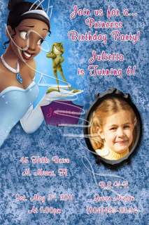Disney Princess Custom Birthday Invitation w/envelopes  