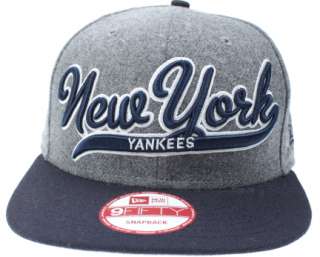 New Era New York Yankees Ne Scripter 2 Wool NBA Snapback Cap  