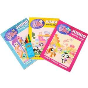   Party By Littlest Pet Shop Activity Book with Crayons 