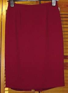 NWT Tanner Doncaster Red Lined Dress Skirt 8  