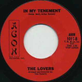 Rare Northern Soul/Doo Wop 45 The Lovers In My Tenement  