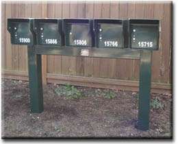 Heavy Duty Out Door Mailbox Built like a tank 96LBS Save your 