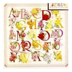  The Rose Alphabet, Cross Stitch from Vermillion Arts 