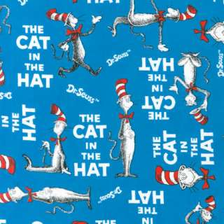 Dr. Seuss Cat in the Hat Quilt Fabric Fat Quarter  