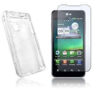   Crystal Hard Plastic Skin Case Back Cover + Clear Screen Protector
