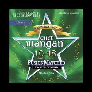 Curt Mangan Fusion Matched Nickel Wound 12 String Electric Strings (10 