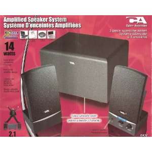  Cyber Acoustics 3 Piece Subwoofer Speakers System 