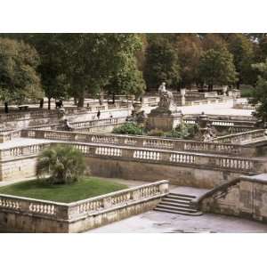 Jardin De La Fontaine, Nimes, Gard, Languedoc Roussillon, France 