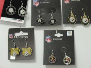   Pittsburgh Steelers Fashion Earrings jewelry fan football peace  