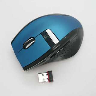 4GHz USB Wireless Mice Optical Mouse PC Laptop Blue  
