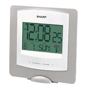   Radio Controlled Digital Wall/Desktop Clock, Silver
