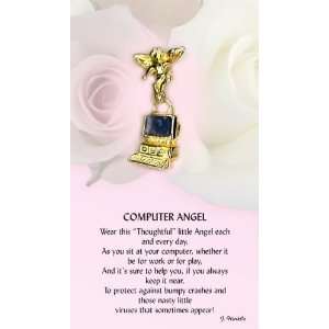   Meow Thoughtful Little Angel 545 Computer Angel Pin 
