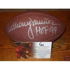  Anthony Munoz Autographed Ball   GAI   Autographed 