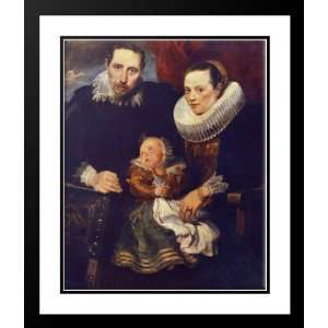 Dyck, Sir Anthony van 28x34 Framed and Double Matted Family Portrait