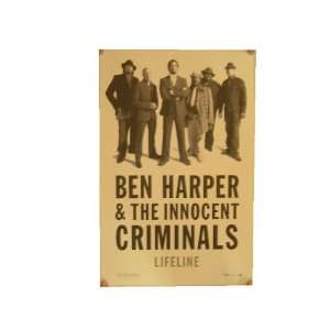 Ben Harper Poster & The Innocent Criminals Lifeline And