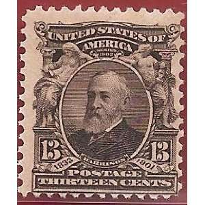  Stamps U.S. 1902 13c Benjamin Harrison Scott 308 