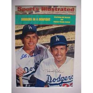 Claude Osteen & Bill Russell Los Angeles Dodgers Autographed August 20 
