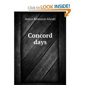  Concord days Amos Bronson Alcott Books