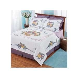  Charlotte Bed Quilt Top Stamped Cross Stitch Kit