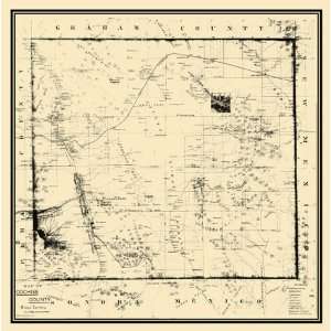  COCHISE COUNTY ARIZONA (AZ/TOMBSTONE) MAP 1890