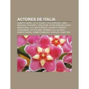 Actores de Italia Alberto Sordi, Totò, Dylan y Cole Sprouse, Anna 