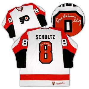 DAVE SCHULTZ Mitchell & Ness SIGNED Flyers Cup Jersey